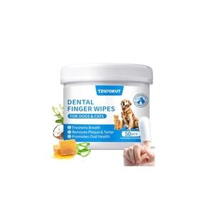DENTAL FINGER WIPES FOR CATS AND DOGS